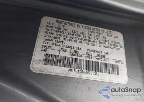 2018 Nissan Rogue Sport Sv from USA, damaged, VIN JN1BJ1CR4JW251353